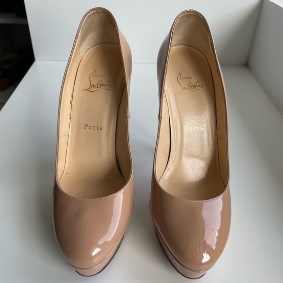 Louboutin bianca in nude color size 39. Worn twice. - Picture 2 of 5